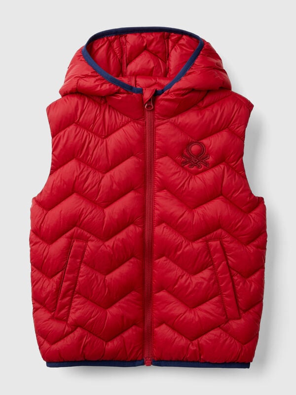 Padded vest with hood Junior Boy