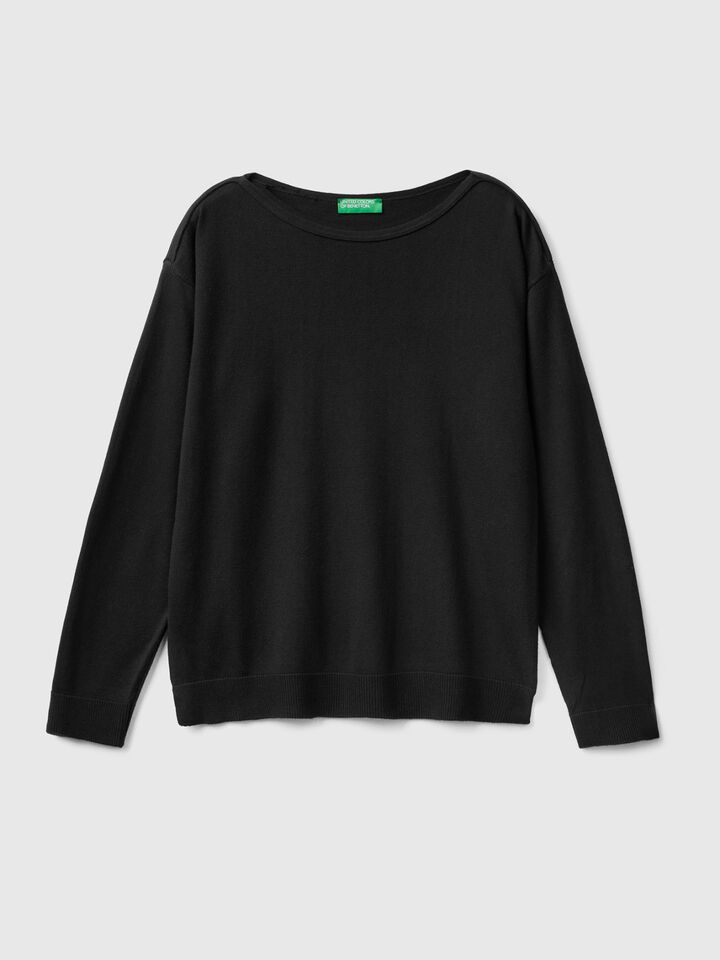 Boat neck sweater image number 1