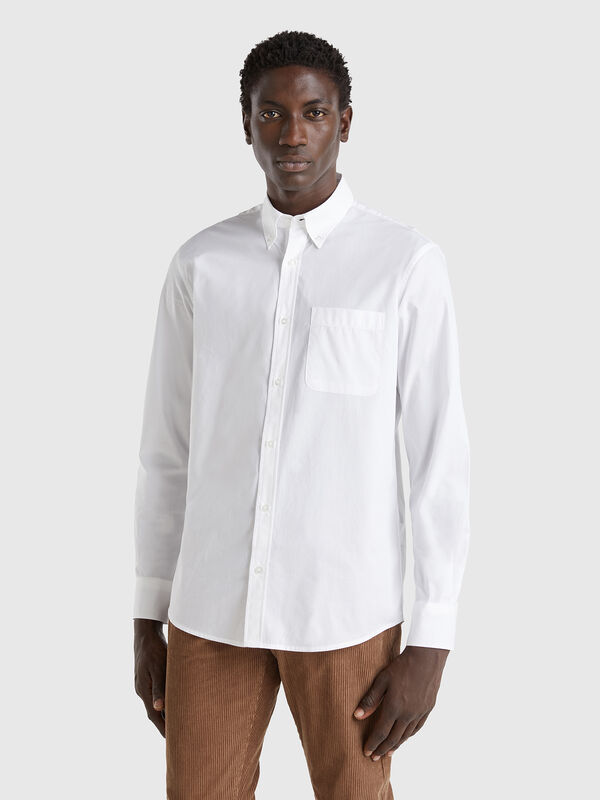 Organic cotton button down shirt Men