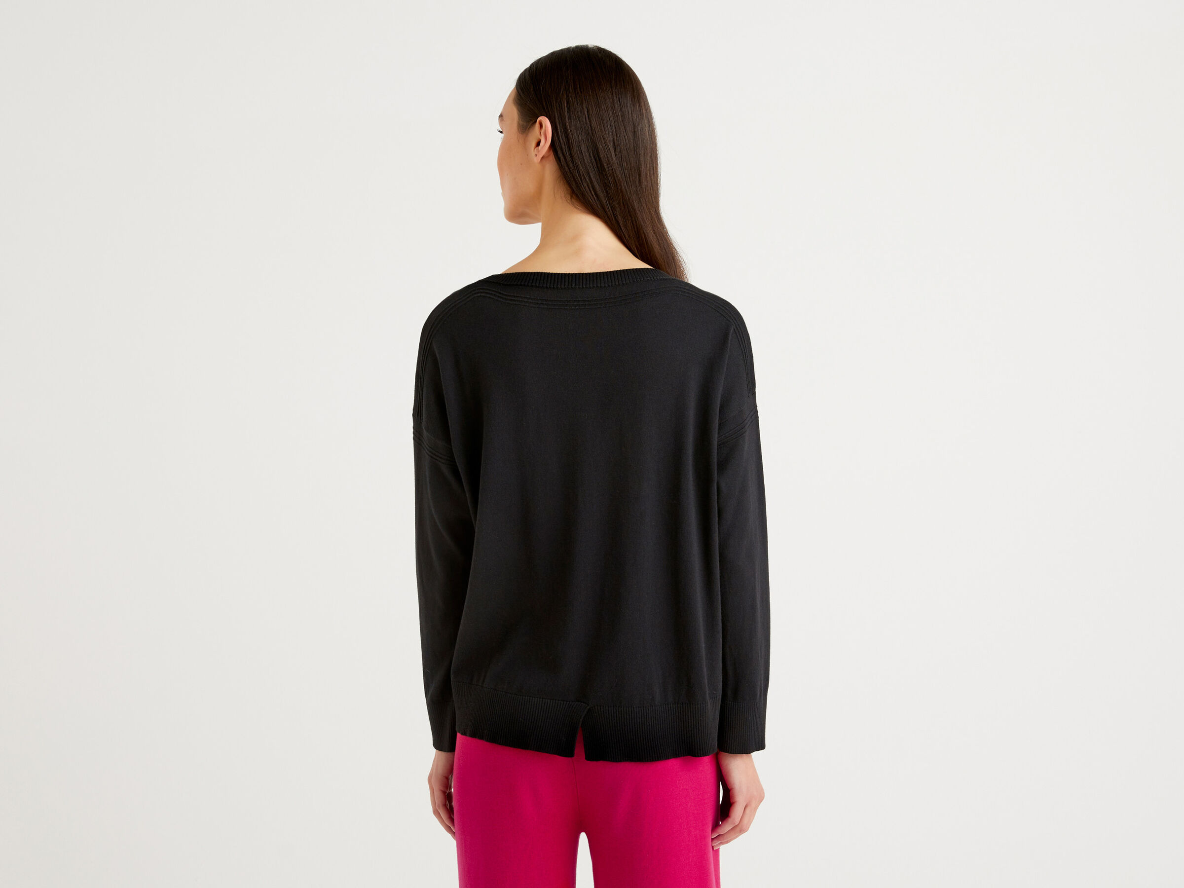 Sweater with slit on the back image number 2