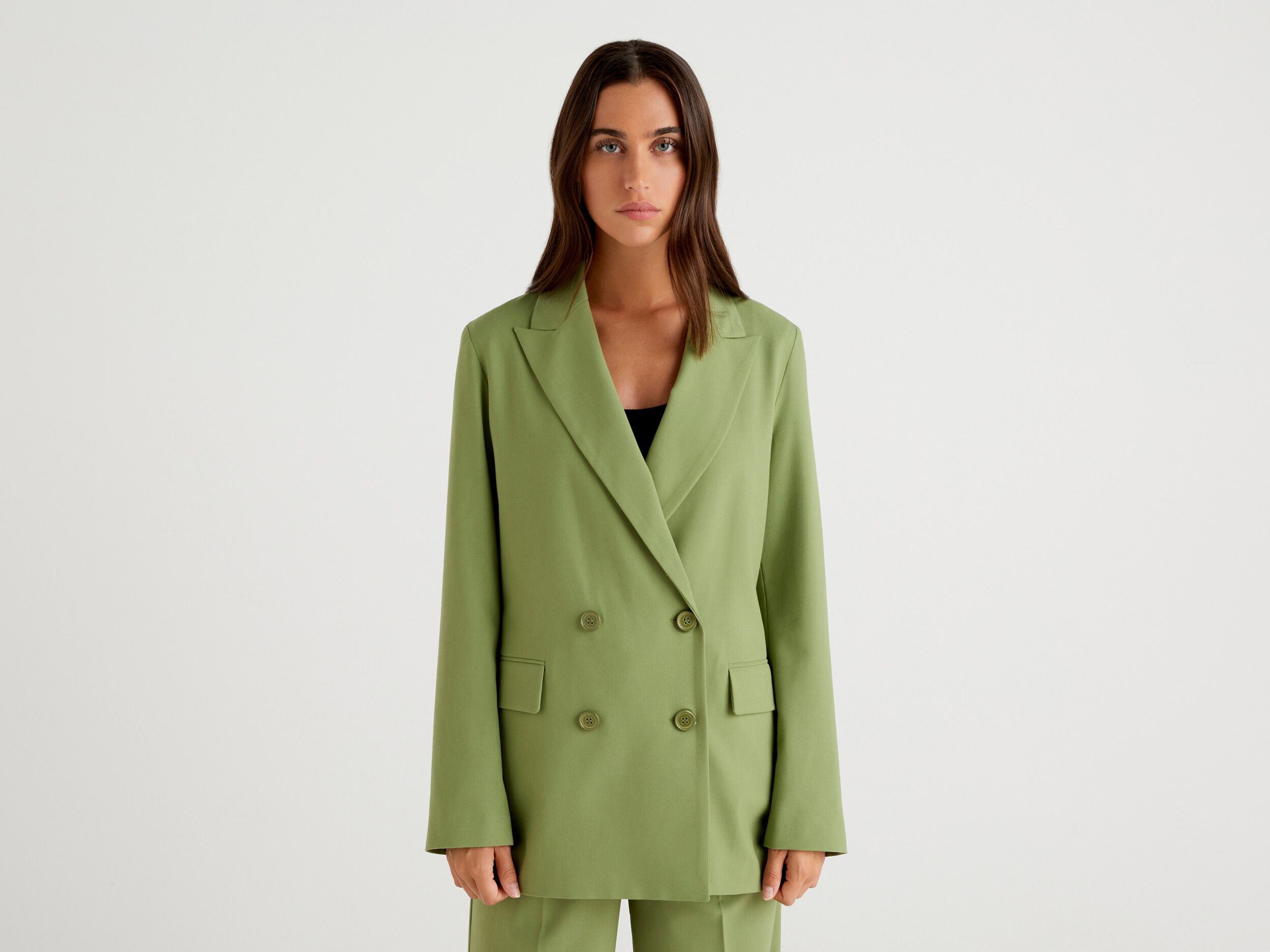Green outlet military blazer
