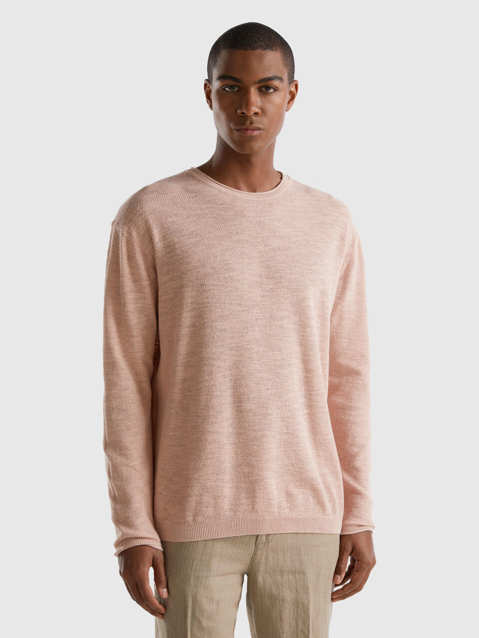 Linen sweater mens outlet