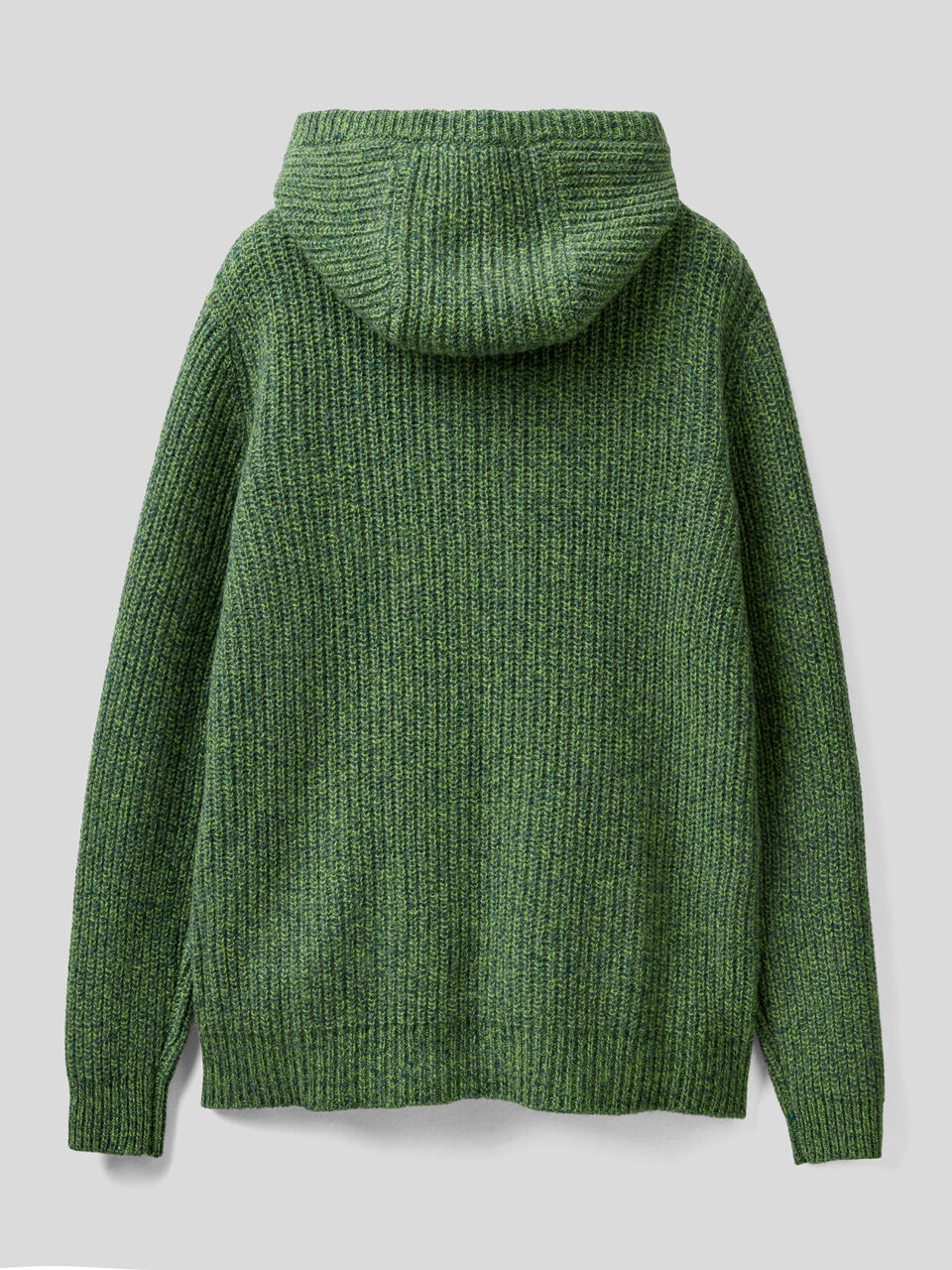 Sweater with hood in Shetland wool image number 2