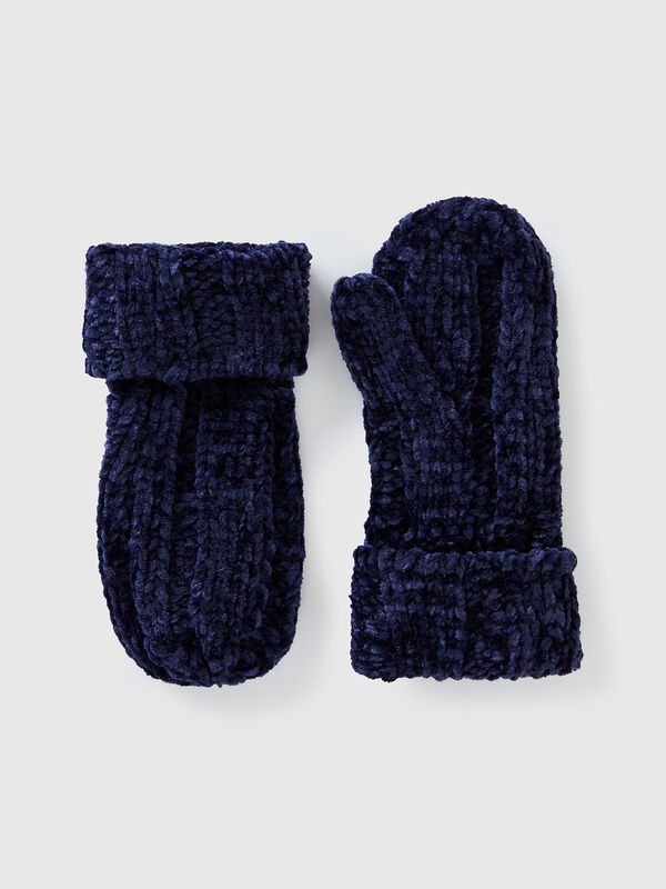 Gloves in chenille Junior Boy