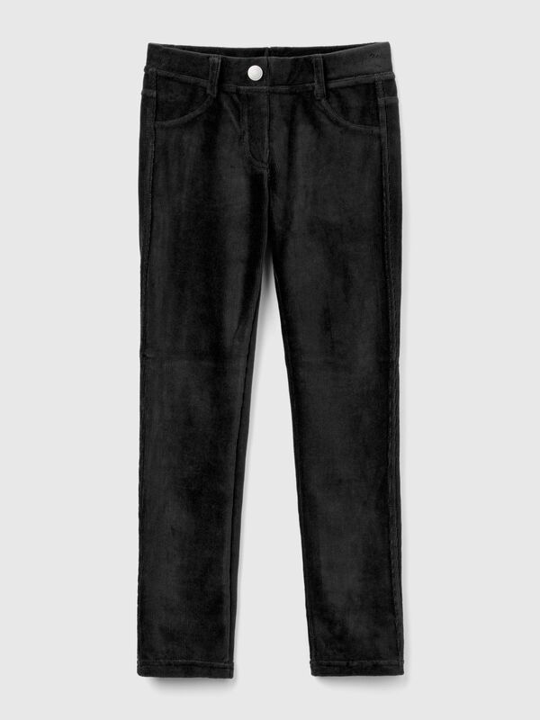 Super skinny chenille trousers Junior Girl
