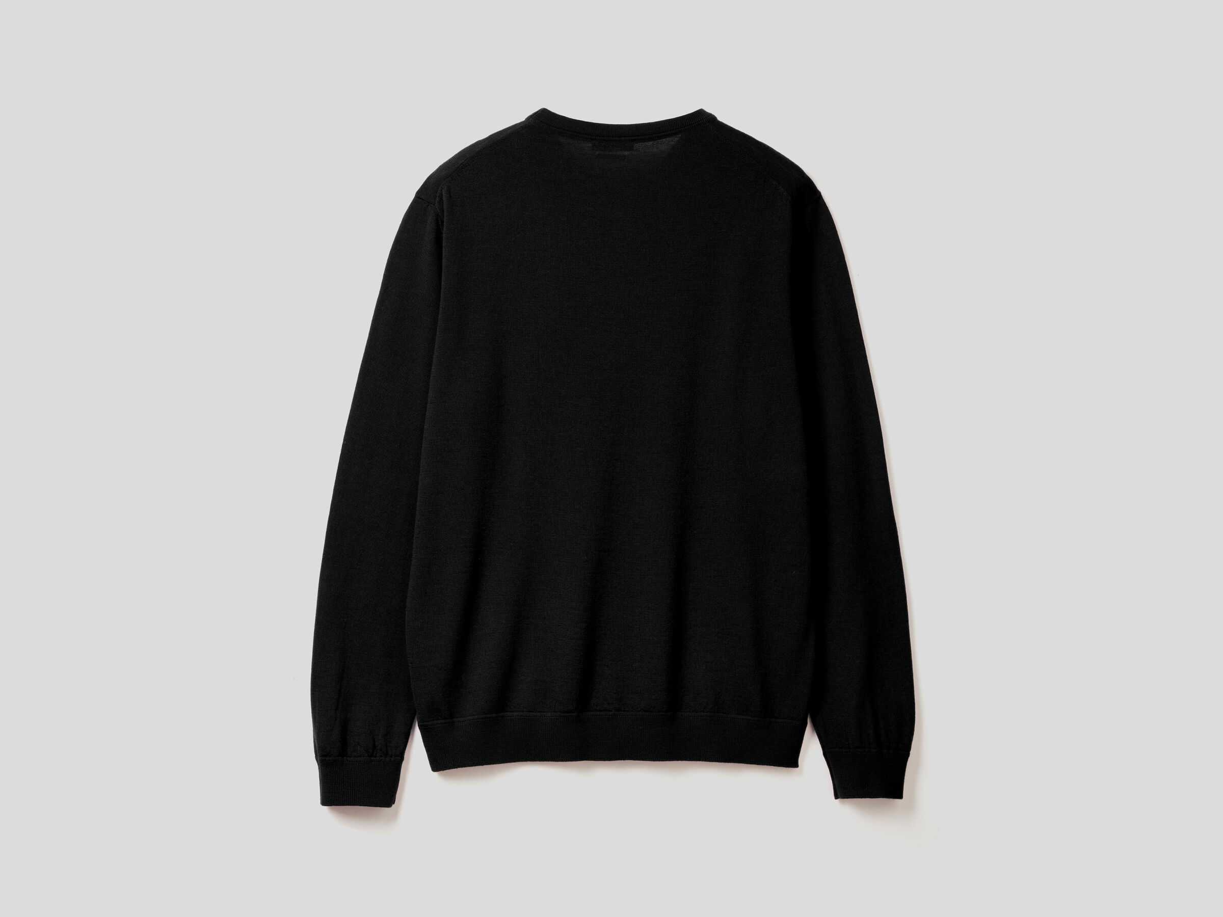 Crew neck sweater in pure virgin wool image number 6
