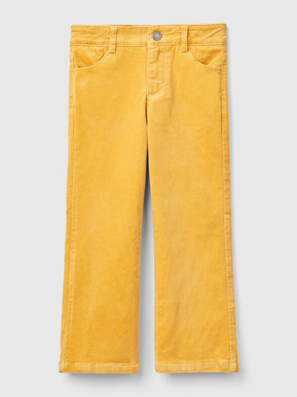Flare fit velvet trousers  Junior Girl