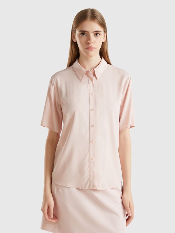 3/4 sleeve shirt in viscose Women