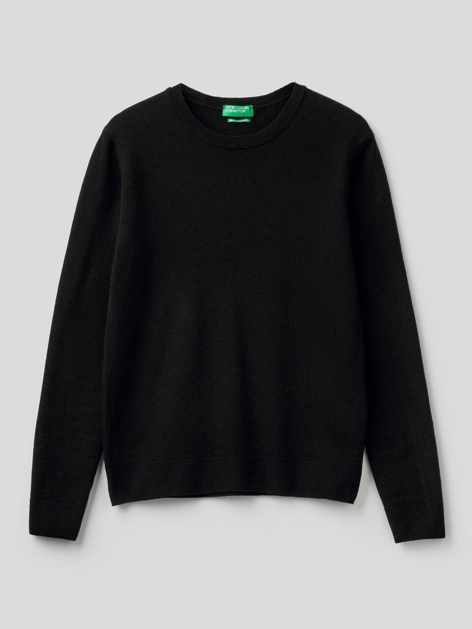 Crew neck sweater in pure virgin wool image number 1