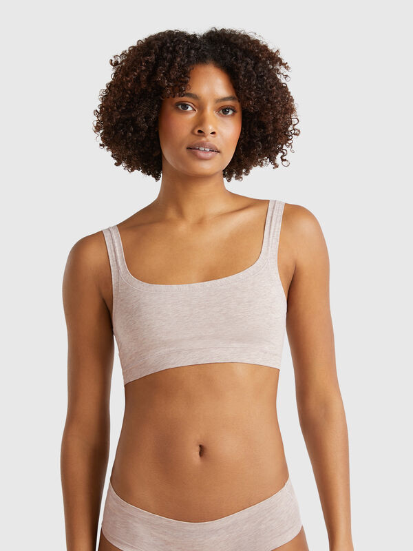 Bra in super stretch cotton Women