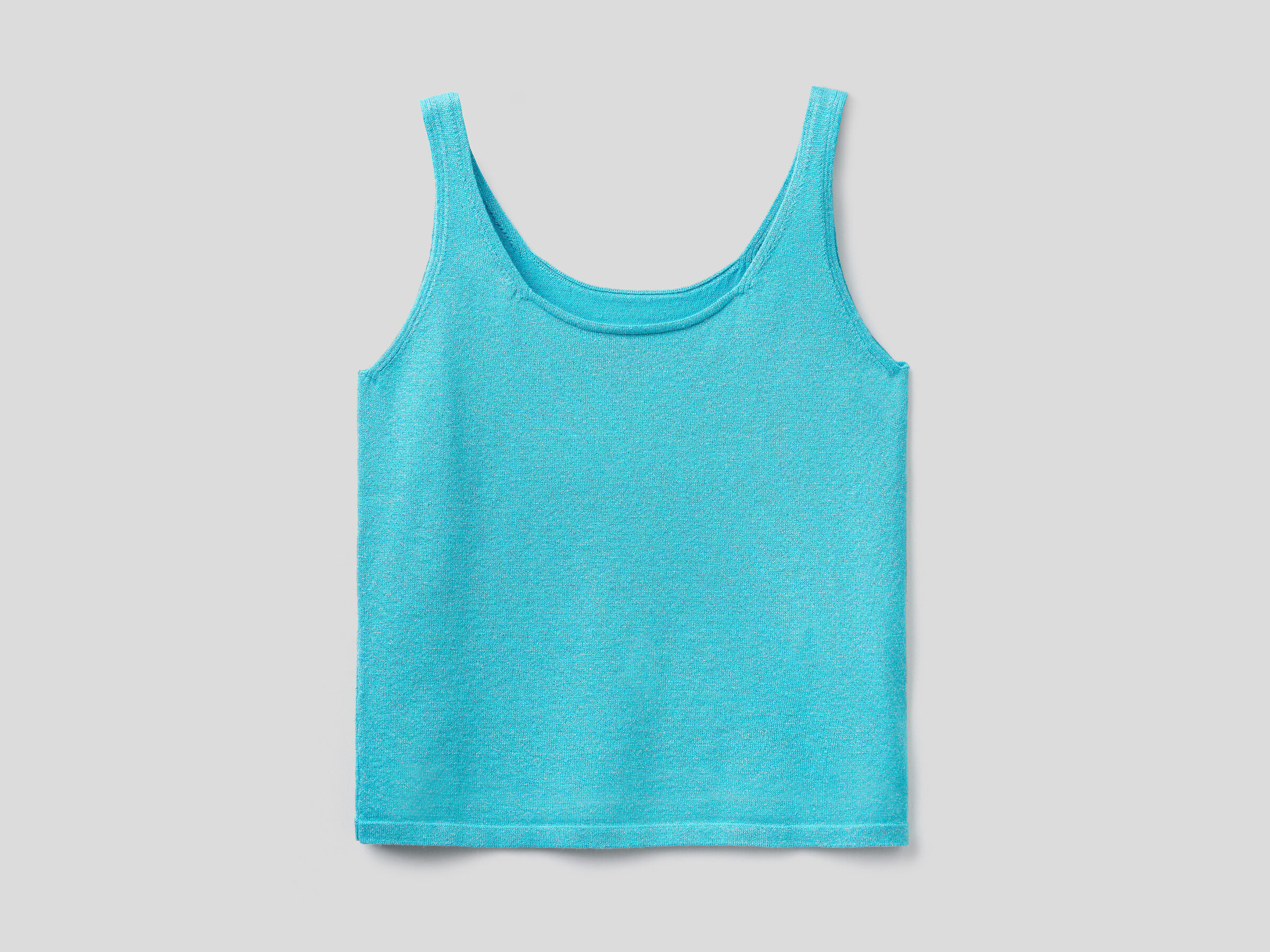 Tank top in viscose and lurex image number 4
