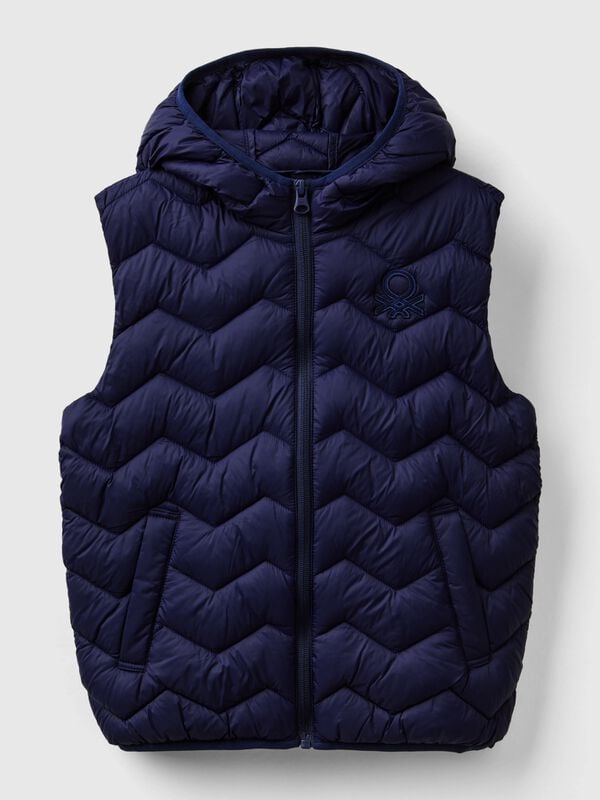 Padded vest with hood Junior Boy