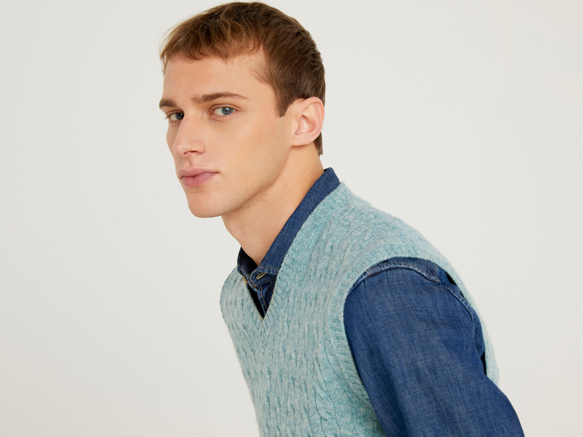 Vest in pure Shetland wool image number 4