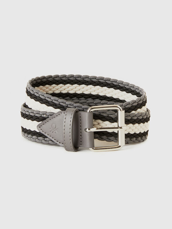 Striped ribbon belt Men