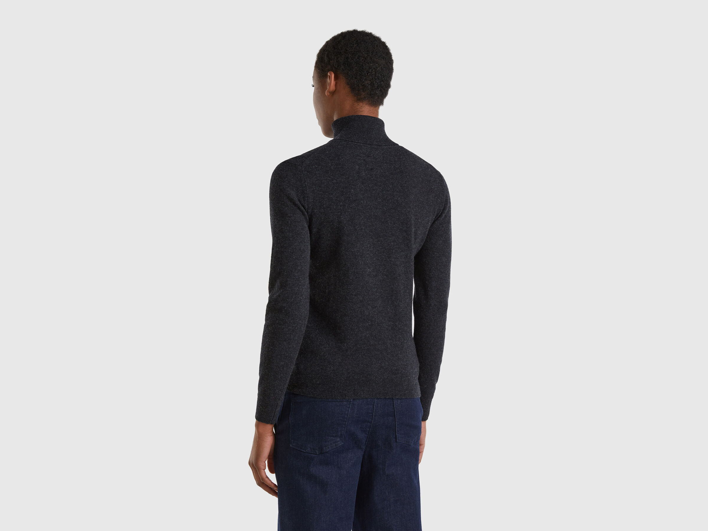 Turtleneck sweater in pure virgin wool image number 2