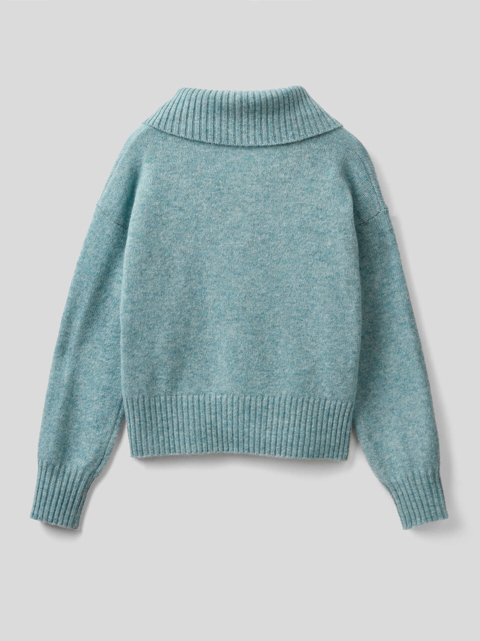 Polo in pure tricot Shetland wool image number 2