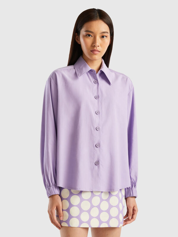 Viscose and linen shirt Women