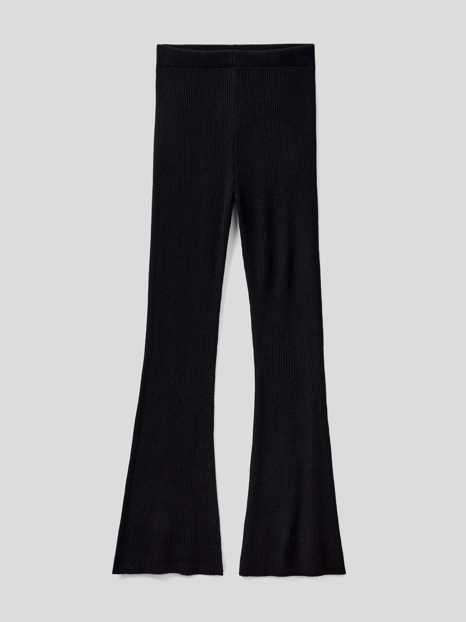 Flared trousers in wool blend image number 1