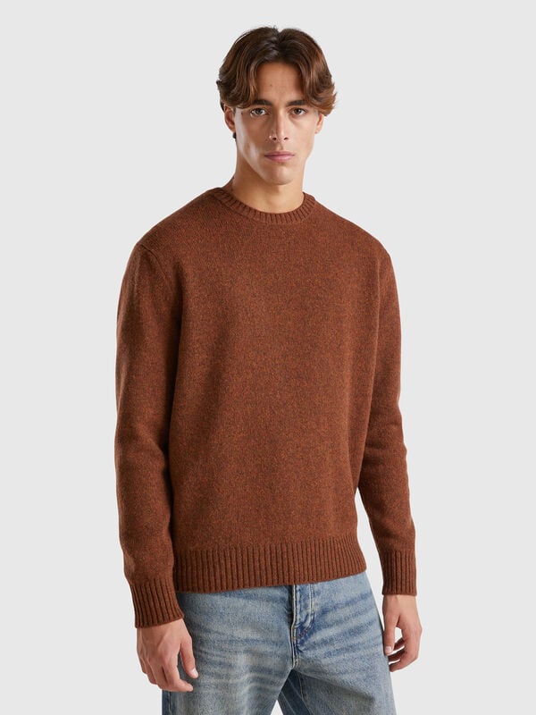 Sweater in Shetland wool Men