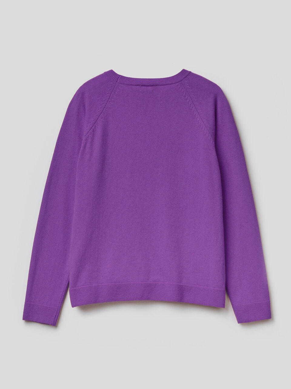 Crew neck sweater in wool and cashmere image number 2