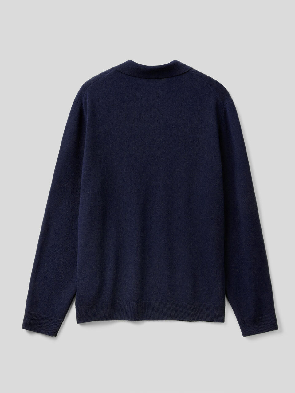 Polo in pure Merino wool customizable image number 2