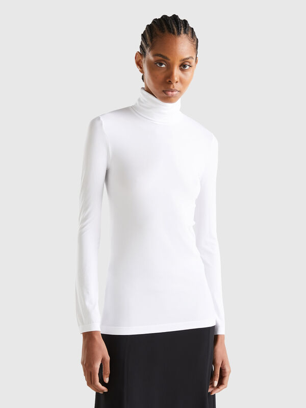 Stretch turtleneck sweater Women