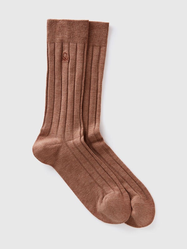 Socks in cashmere blend