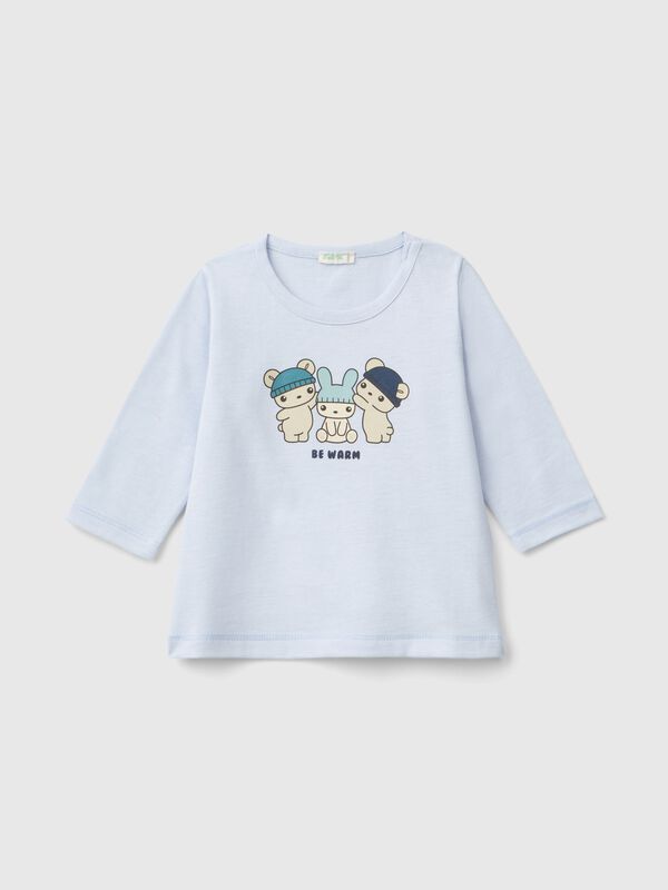 T-shirt in warm organic cotton New Born (0-18 months)