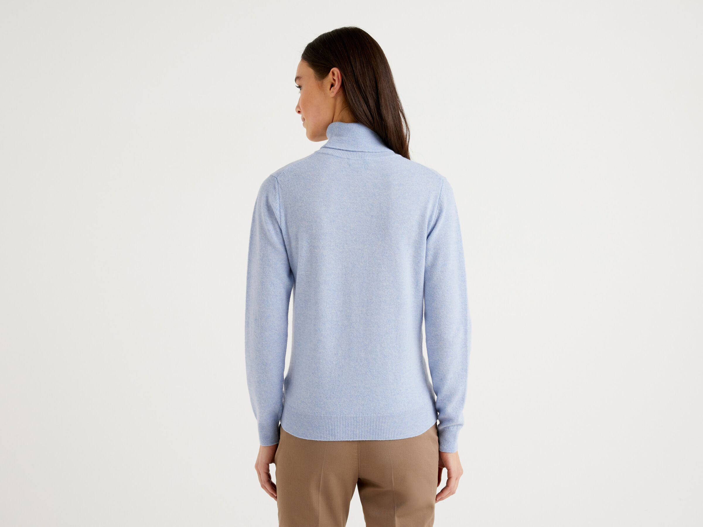 Turtleneck sweater in pure virgin wool image number 2