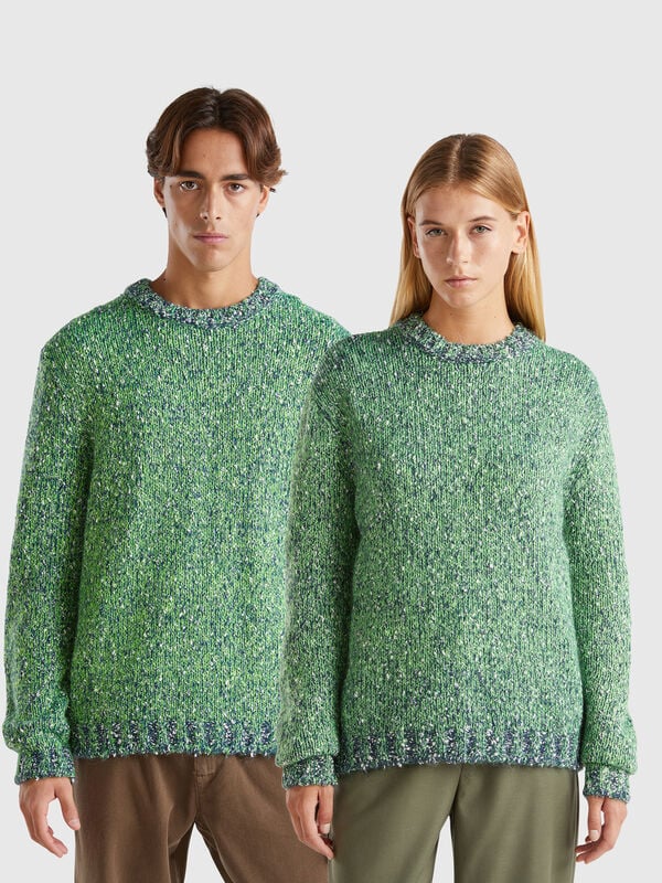 Reversible mohair blend sweater Men