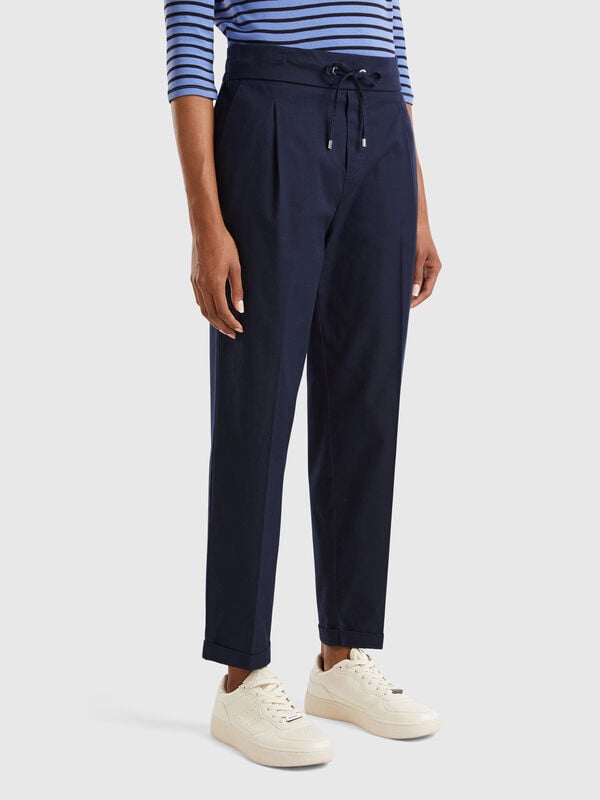 Joggers in stretch cotton Joggers in stretch cotton Women