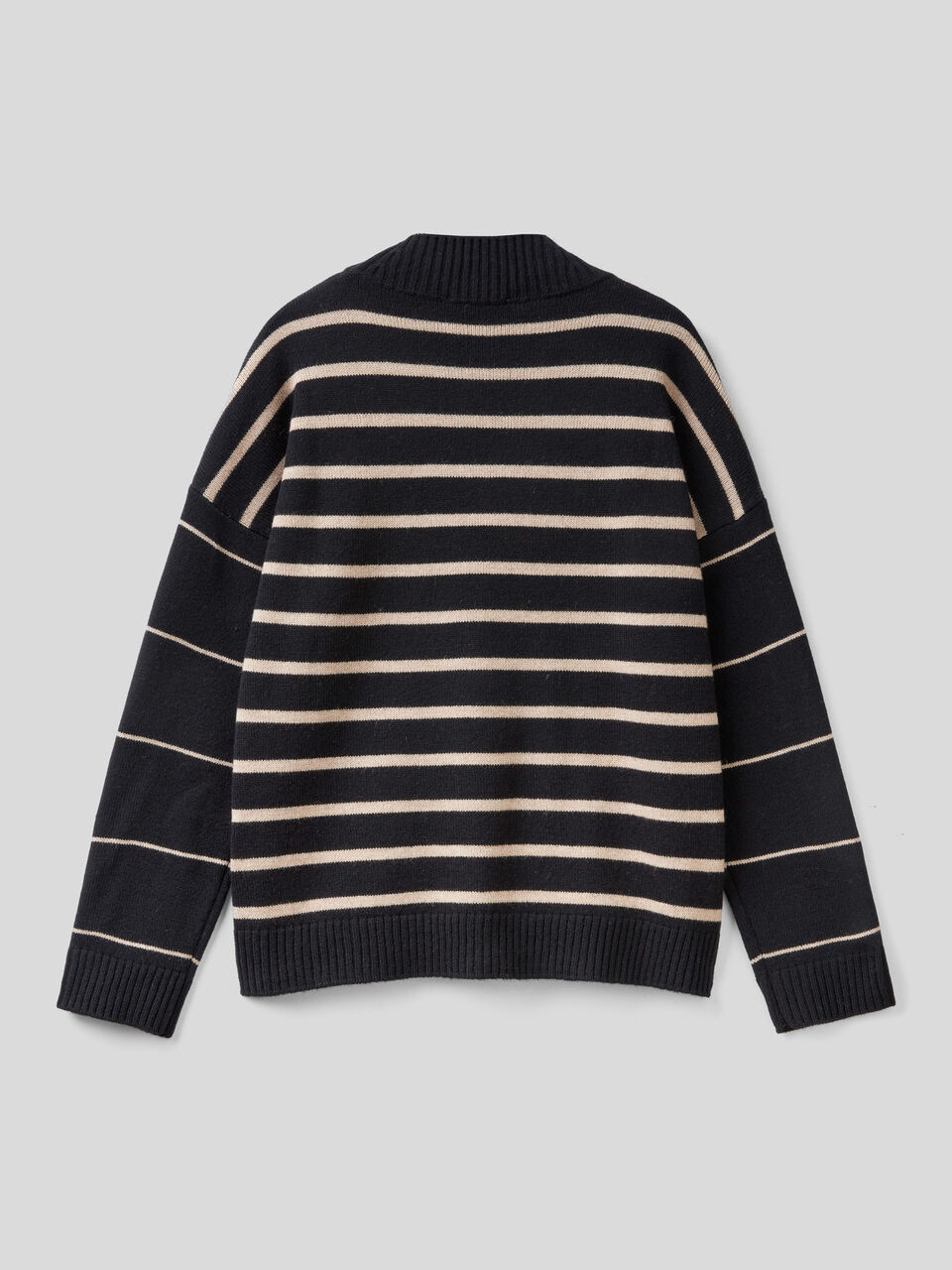 Striped turtleneck sweater image number 2