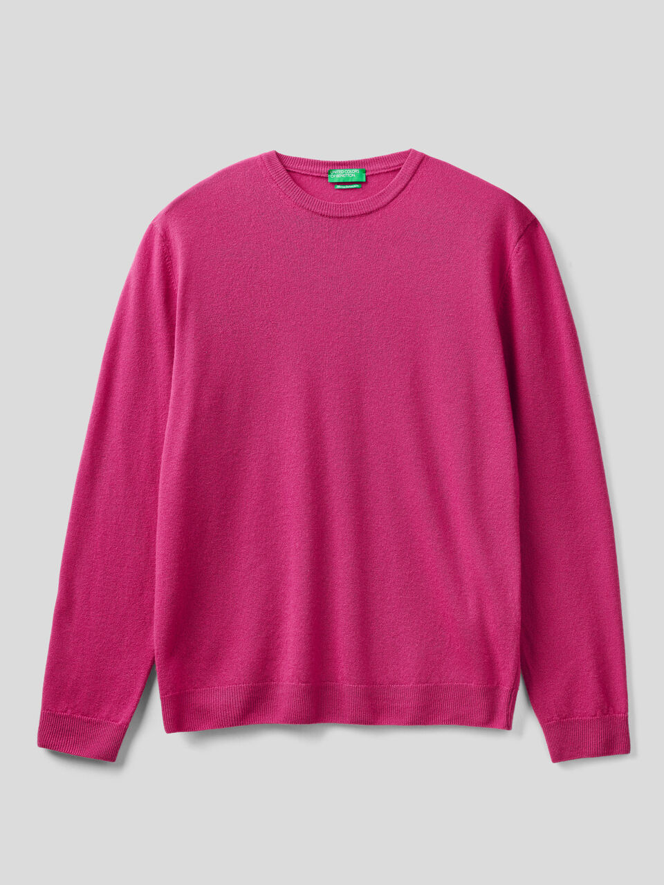 Crew neck sweater in pure virgin wool image number 1