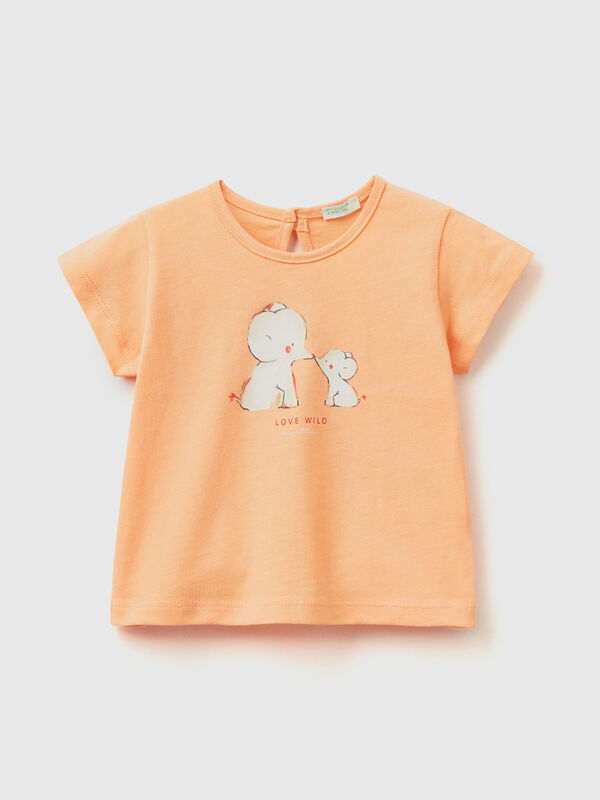 T-shirt in organic cotton with print