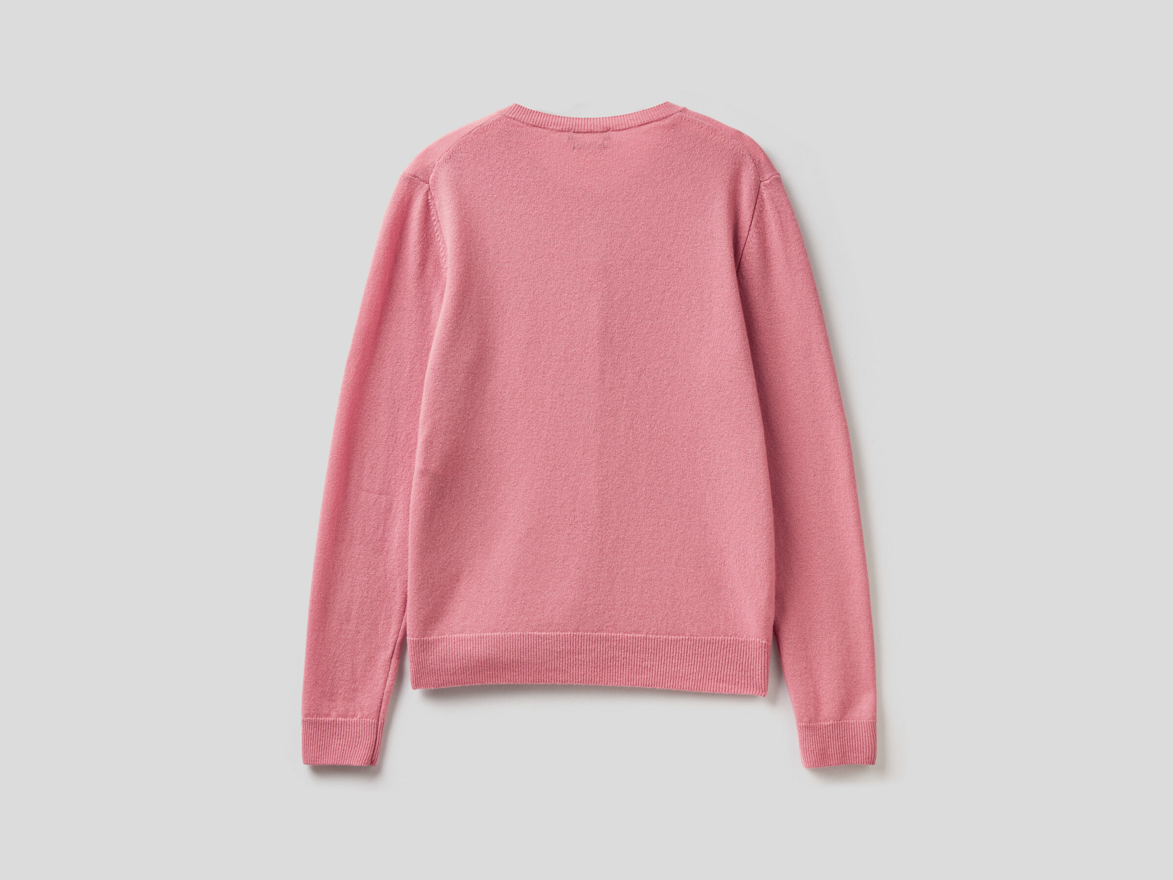 Crew neck cardigan in pure virgin wool image number 6