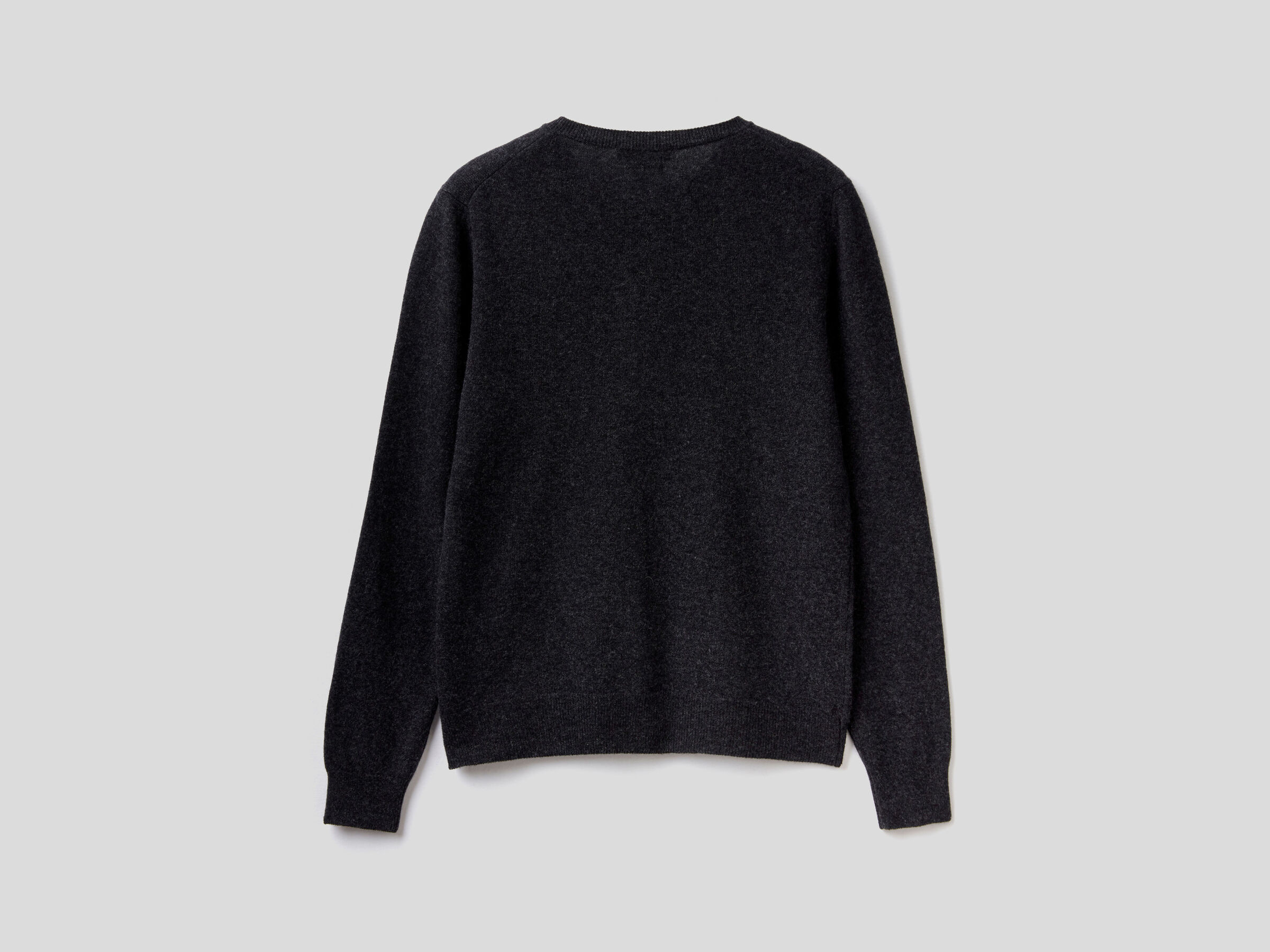 Crew neck cardigan in pure virgin wool image number 6