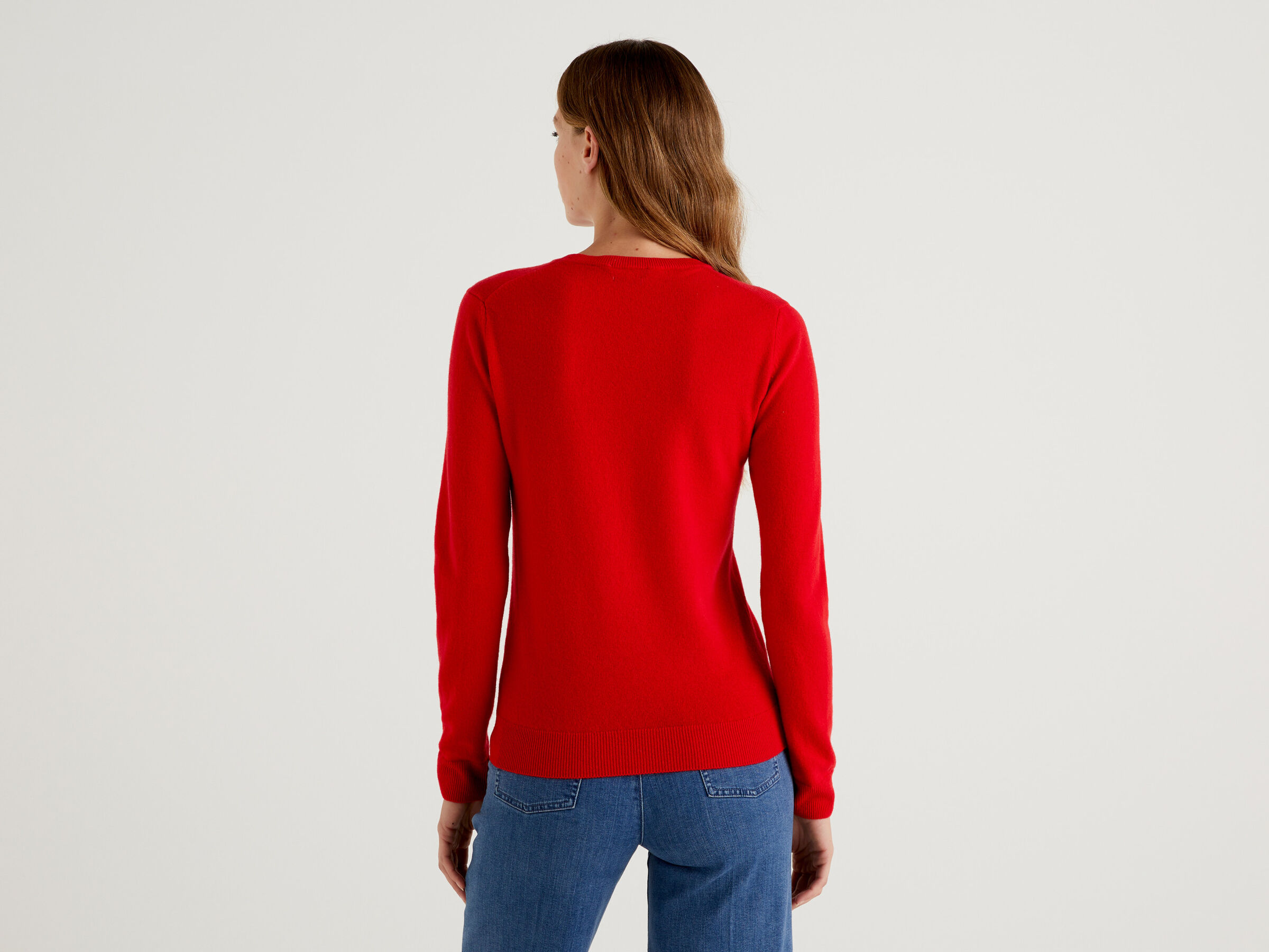 Crew neck sweater in pure virgin wool image number 2