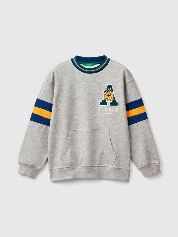 Sweatshirt with embroidery in cotton blend Junior Boy