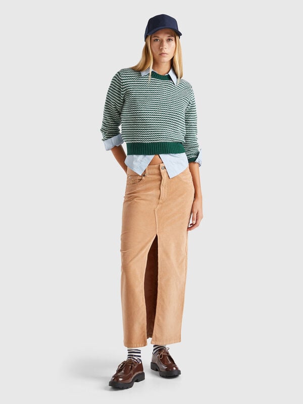 Long corduroy skirt Women