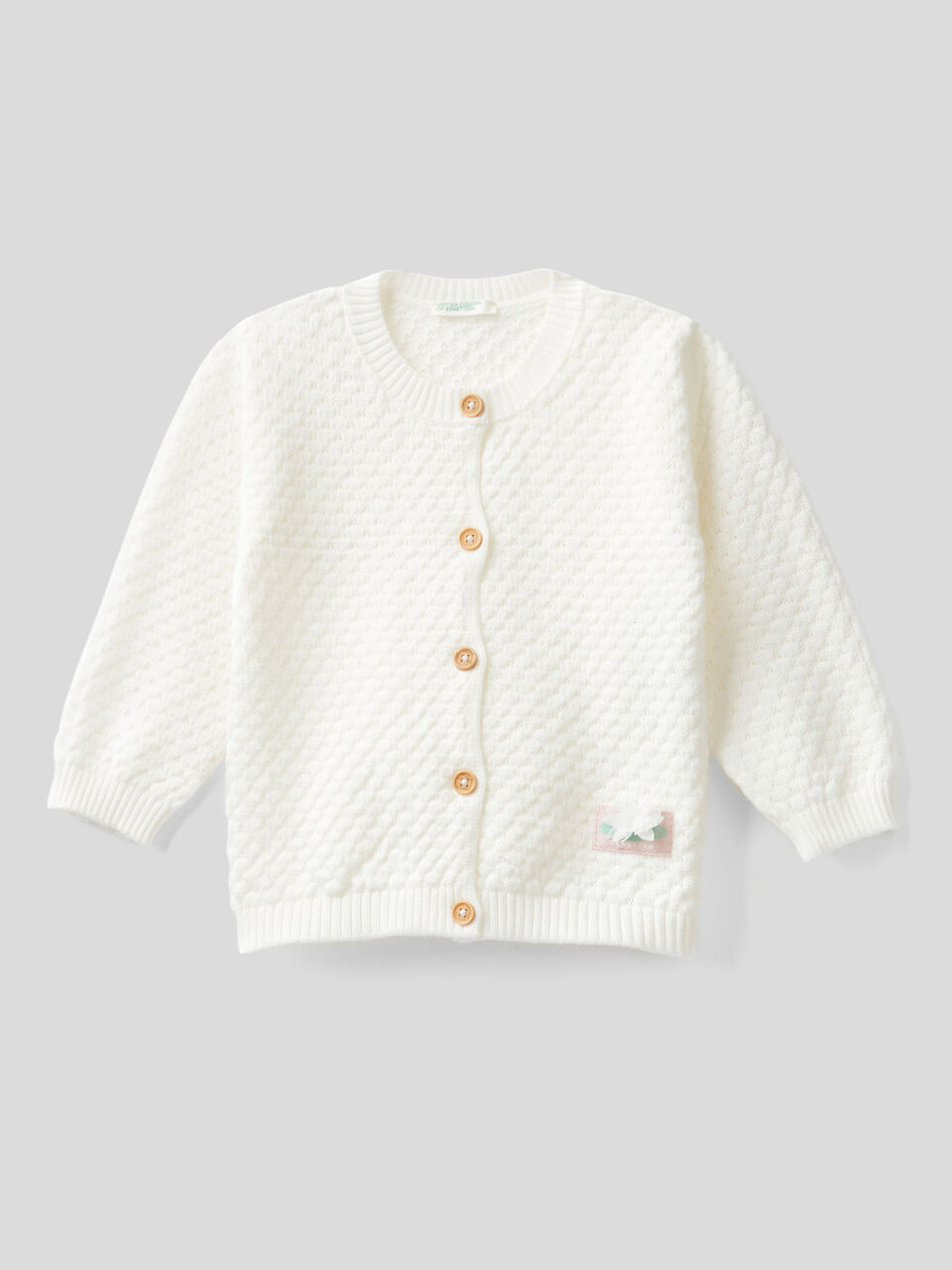 100% cotton knit cardigan image number 1