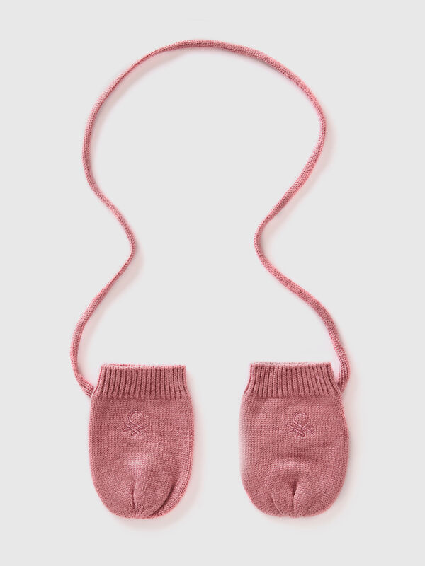 Mittens in viscose blend New Born (0-18 months)