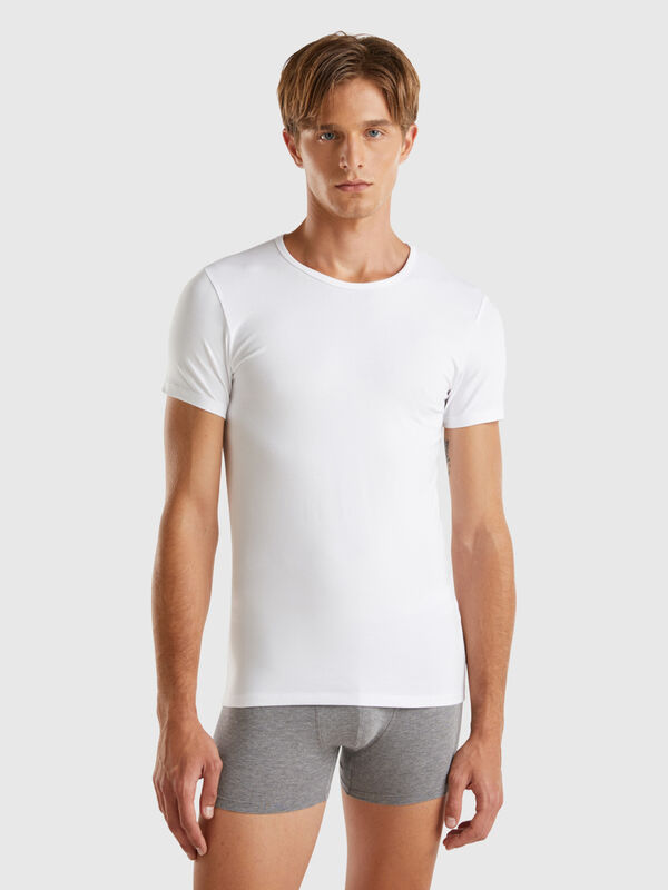 Organic stretch cotton t-shirt Men