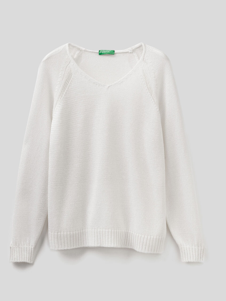 Sweater with wide stitch detail image number 1