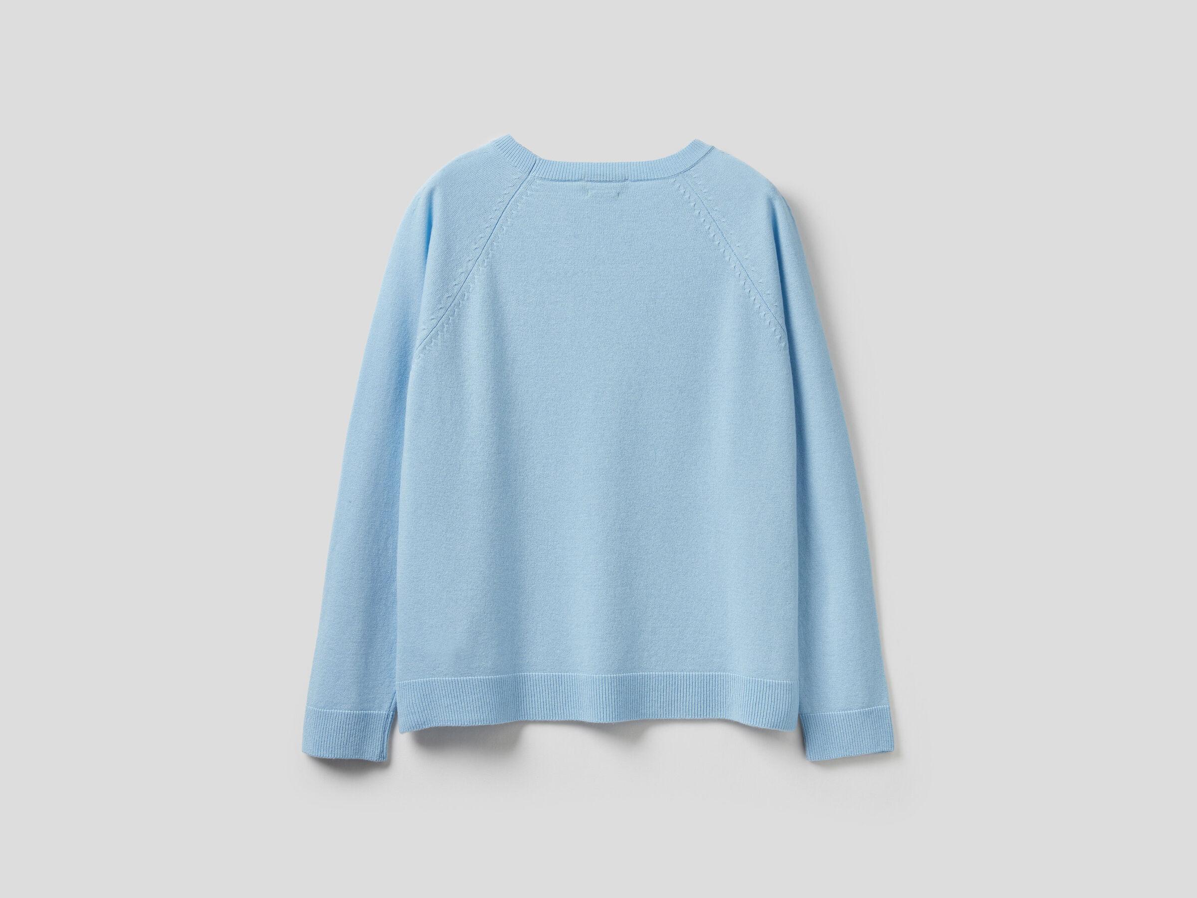 Crew neck sweater in wool and cashmere image number 6