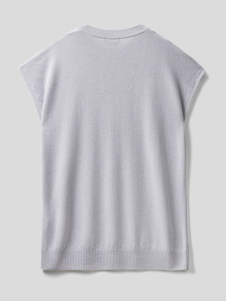 Sleeveless sweater in cashmere blend image number 2