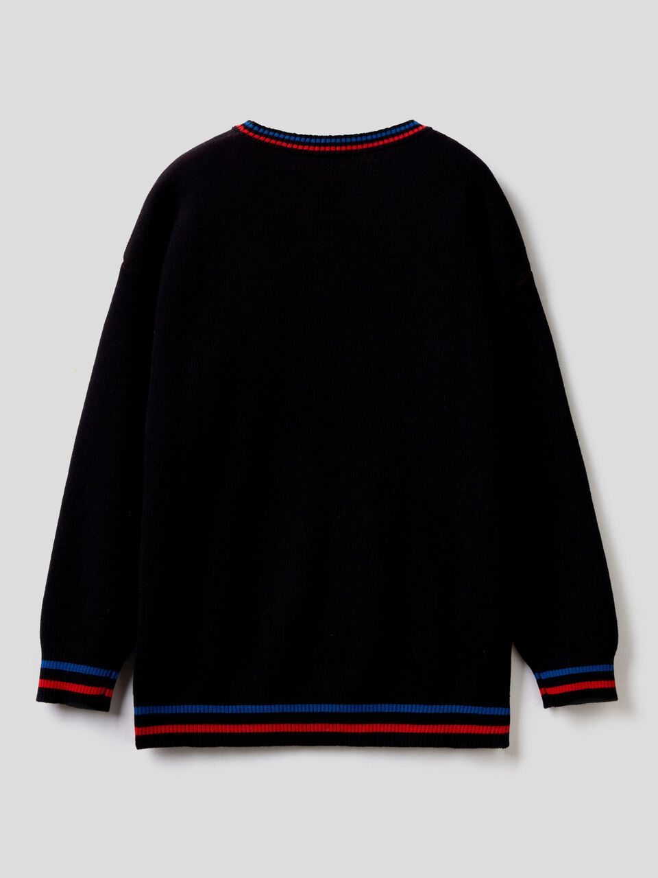 Sweater with logo inlay image number 2