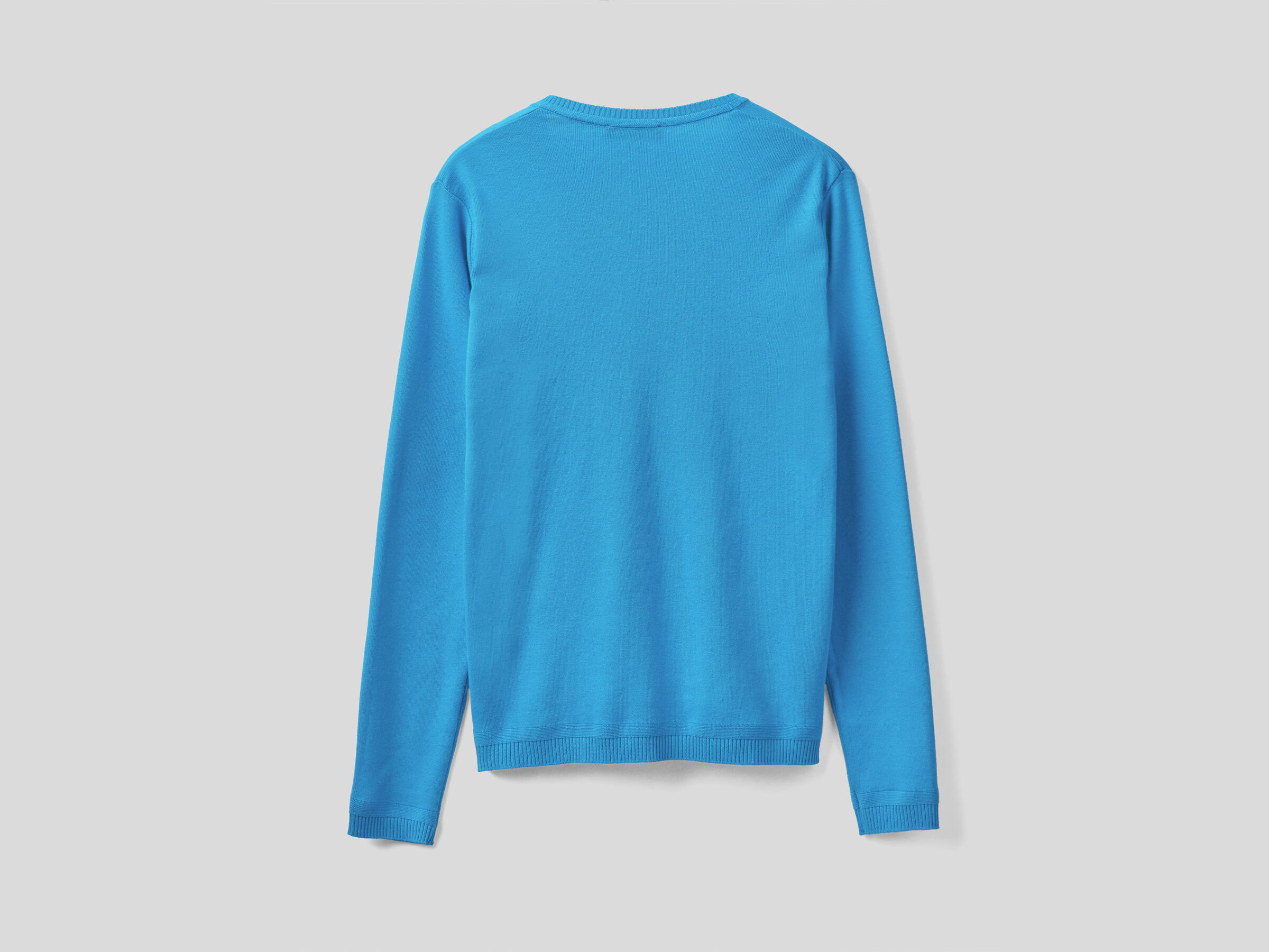 V-neck sweater in pure cotton image number 5
