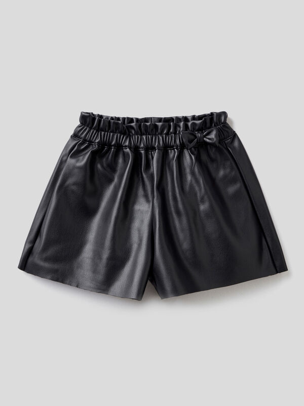 Culottes in imitation leather Junior Girl