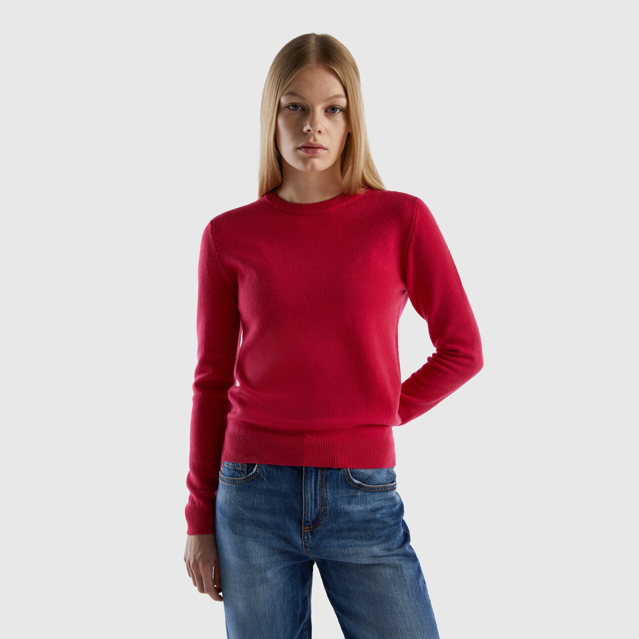 Deep scoop neck sales sweater
