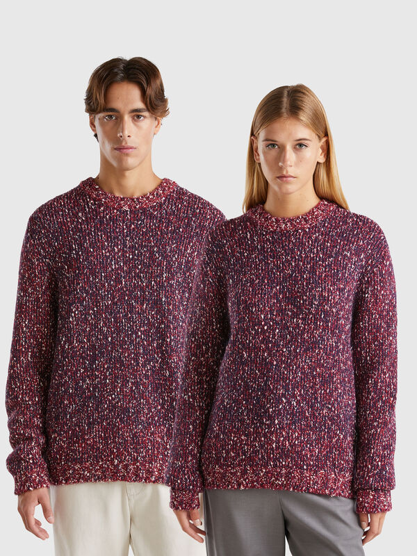 Reversible mohair blend sweater Men